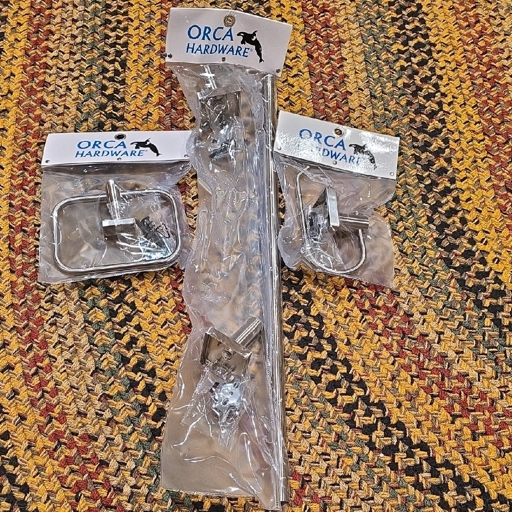 Brushed Nickel Bath Accessory Set